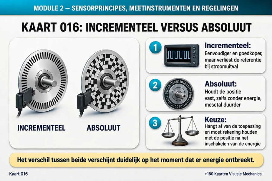 Kaart 016: incrementeel versus absoluut