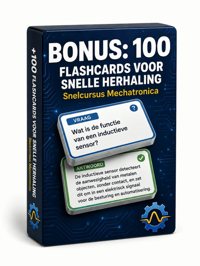 Bonus: flashcards op zakformaat voor mechatronica
